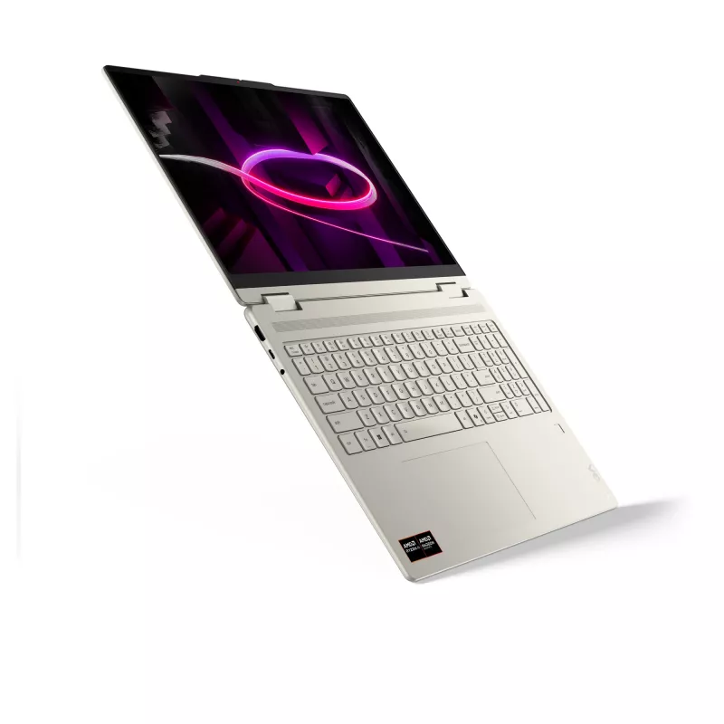 Lenovo Yoga 7 2-in-1 16AGP11 Copilot+ PC AMD Ryzen™ AI 7 445 hibridinis nešiojamas kompiuteris 40,6 cm (16 colių) jutiklinis ekranas WQXGA+ 32 GB LPDDR5x-SDRAM 1 TB SSD Wi-Fi 7 (802.11be) Windows 11 Home Seashell