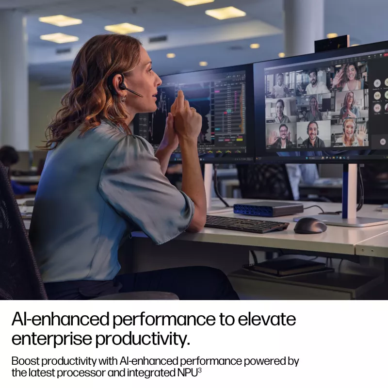 Mini kompiuteris HP EliteDesk 8 Mini G1i AI – Intel Core Ultra 7 265T, 16 GB DDR5, 1 TB SSD, Windows 11 Pro, juodas