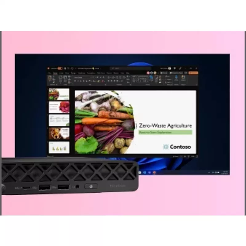 Mini kompiuteris HP EliteDesk 8 Mini G1i AI – Intel Core Ultra 7 265T, 16 GB DDR5, 1 TB SSD, Windows 11 Pro, juodas