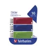 Verbatim Slider USB atmintinė 3x16 GB mėlyna/raudona/žalia