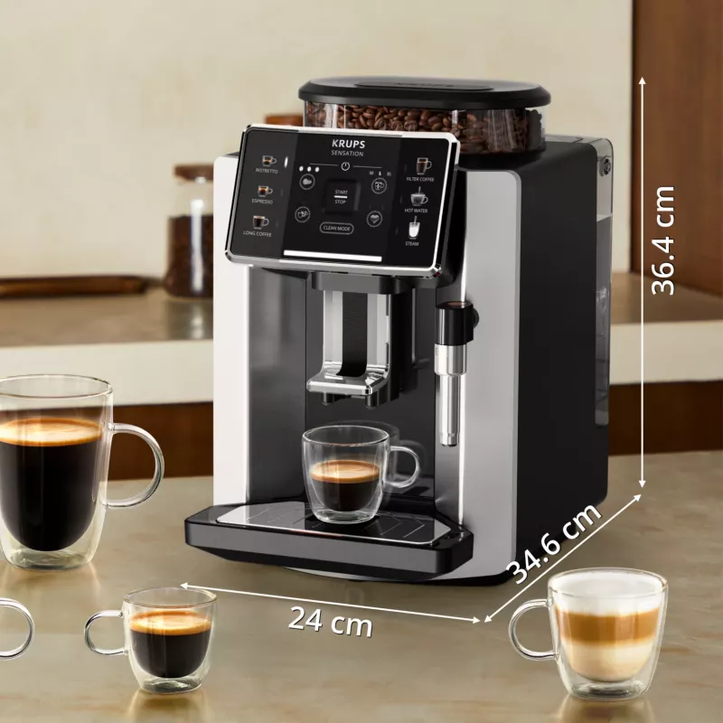 Pilnai automatinis espresso aparatas KRUPS Sensation EA910E, 1450 W, 1,7 L