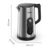 Tefal Selection KI871DE0 elektrinis virdulys 1,7 L 1500 W Juoda, Nerūdijantis plienas