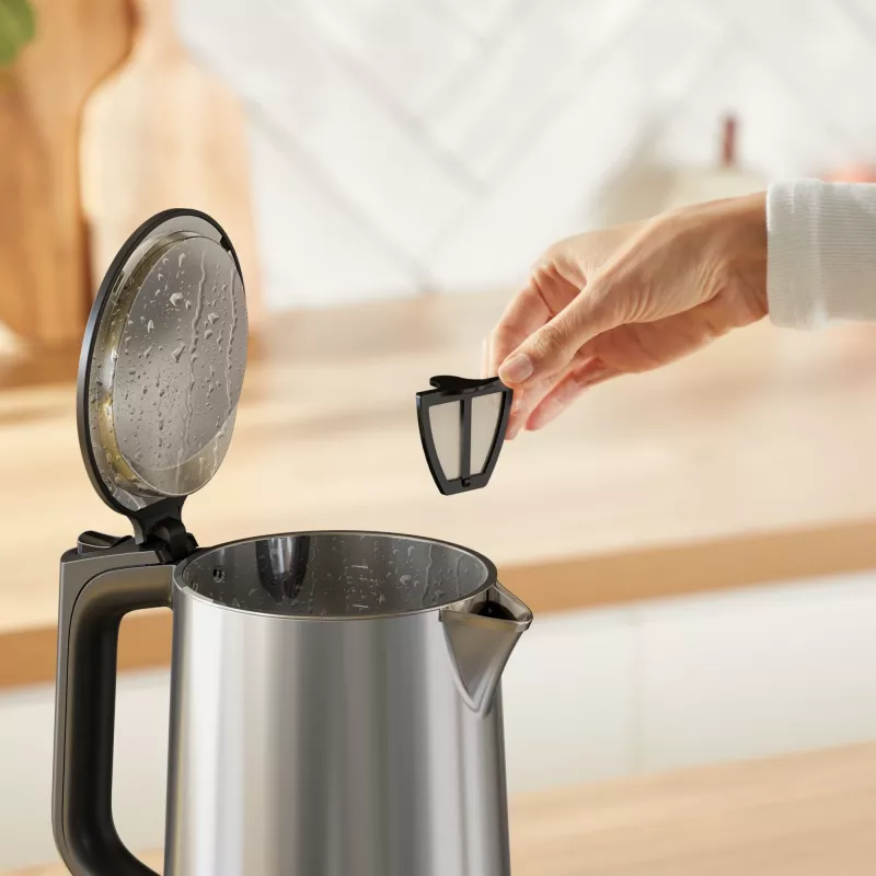 Tefal Selection KI871DE0 elektrinis virdulys 1,7 L 1500 W Juoda, Nerūdijantis plienas