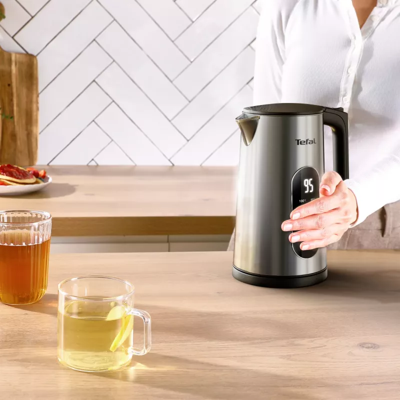 Tefal Selection KI871DE0 elektrinis virdulys 1,7 L 1500 W Juoda, Nerūdijantis plienas