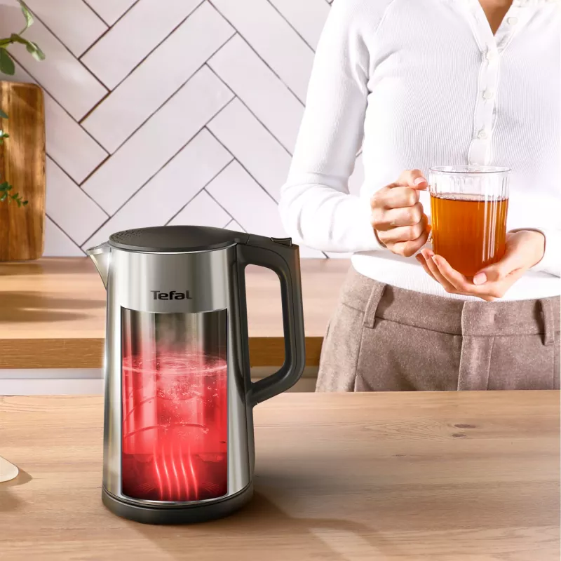 Tefal Selection KI871DE0 elektrinis virdulys 1,7 L 1500 W Juoda, Nerūdijantis plienas