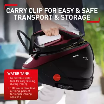 Tefal Pro Express Protect GV9230 2600 W 1,8 L juoda, bordo