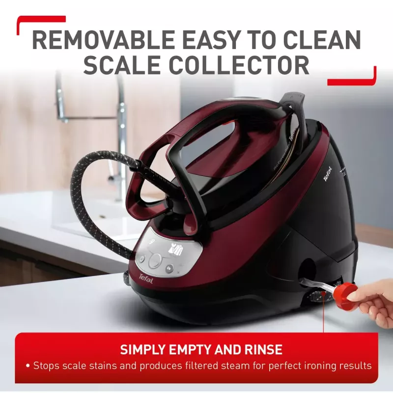 Tefal Pro Express Protect GV9230 2600 W 1,8 L juoda, bordo