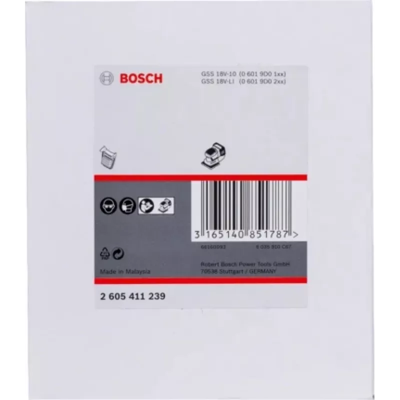 Bosch 2 605 411 239 šlifuoklio filtras 1 vnt.