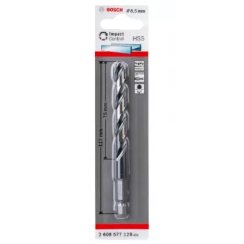 Gręžtuvas Bosch HSS su šešiakampiu kotu 8,5 mm