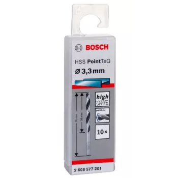 Gręžtuvas Bosch HSS PointTeQ 3,3 mm