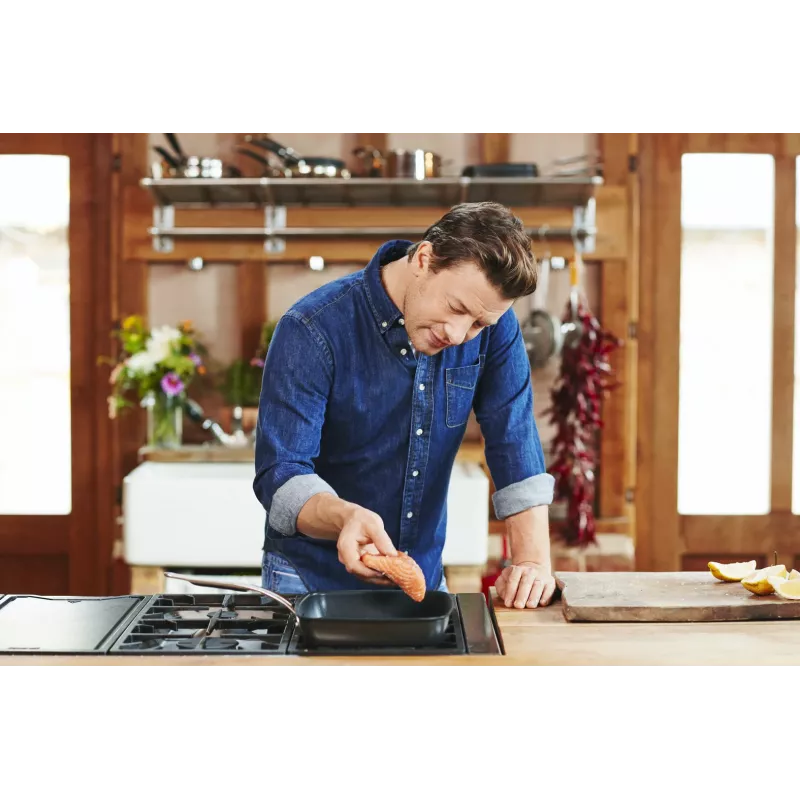 Tefal Jamie Oliver E24541 kvadratinis kepimo indas 2,5 L juodas