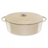 Tefal E25906 Oval Beige ketaus indas, 34 cm skersmens, ovalo formos