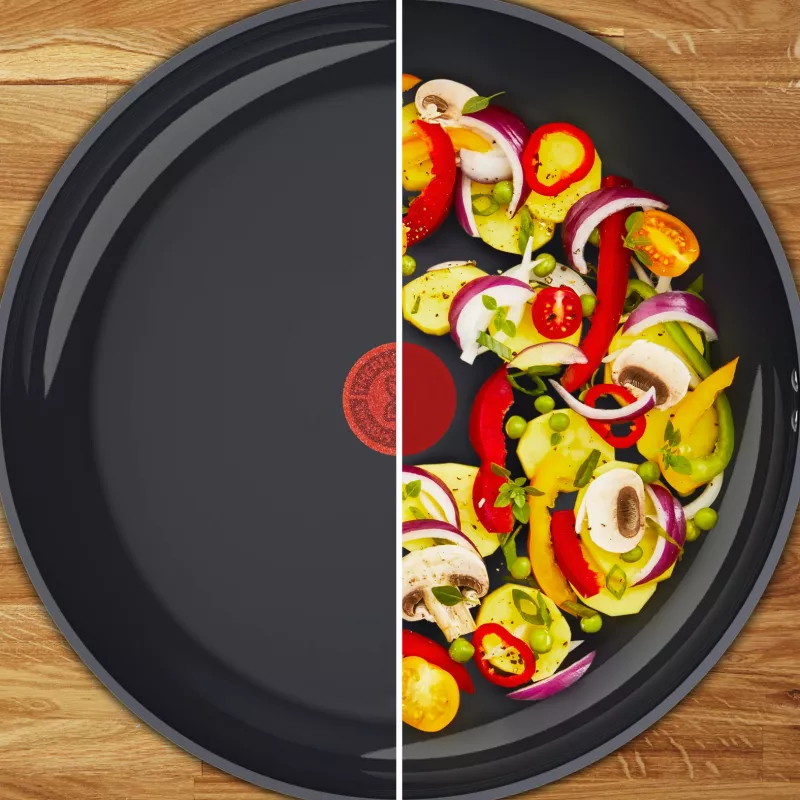 Tefal Change Black C4763225 keptuvė wok tipo, apvali, 24 cm, 3.3 L