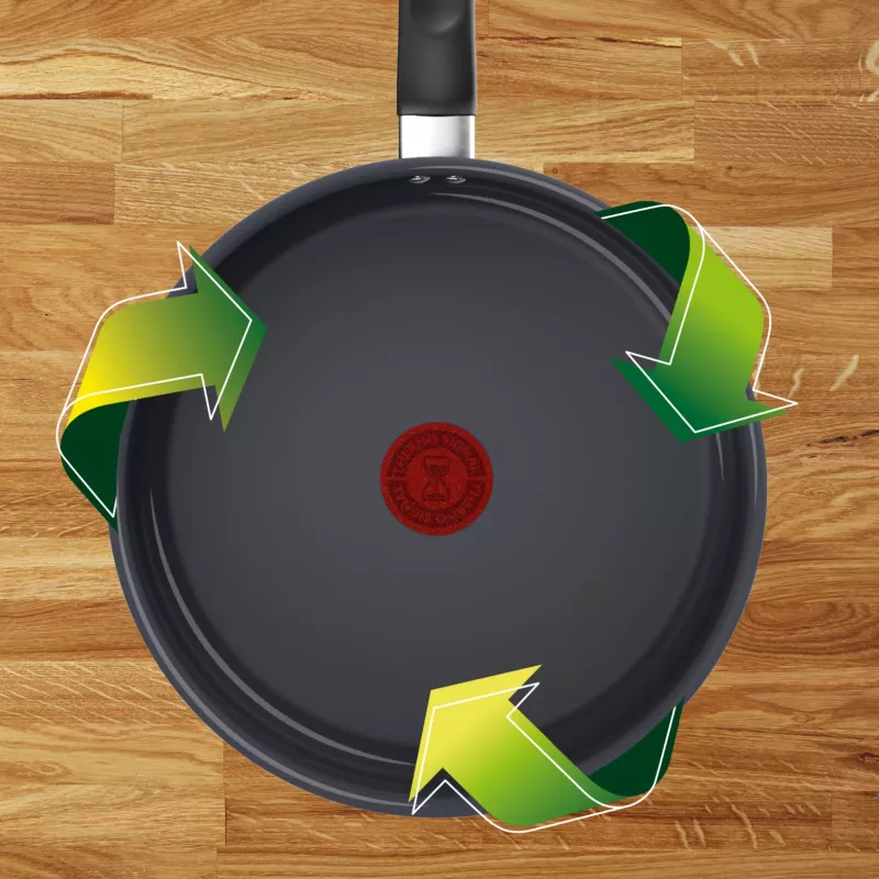 Tefal Cook & Change C4853235 keptuvė wok 24 cm juoda