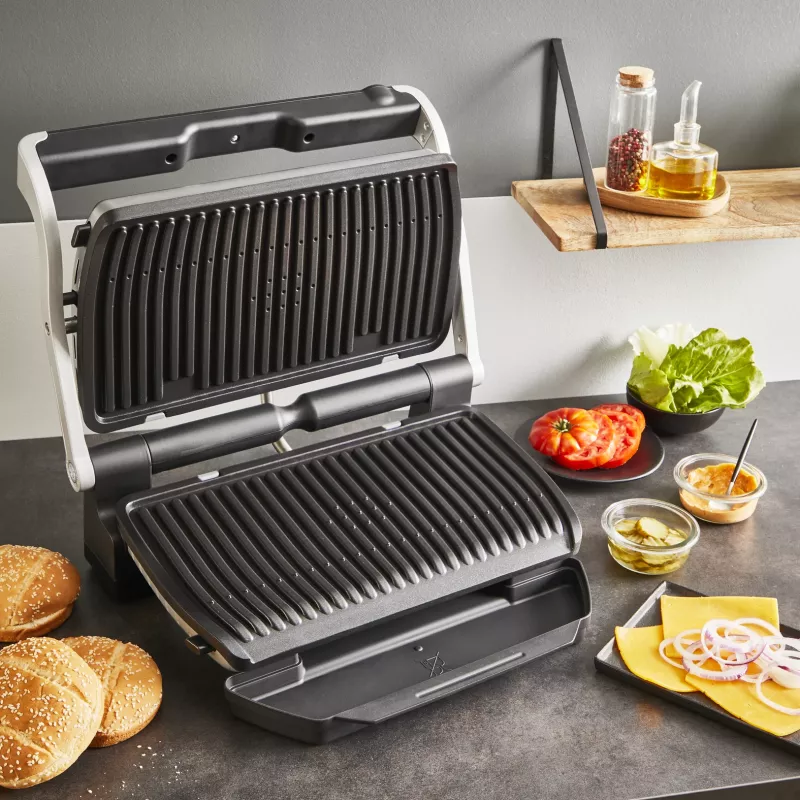 Kontaktinė grilio keptuvė Tefal Optigrill+ XL GC727D10 – 2000 W, stačiakampis metalinis korpusas