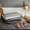 Kontaktinė grilio keptuvė Tefal Optigrill+ XL GC727D10 – 2000 W, stačiakampis metalinis korpusas