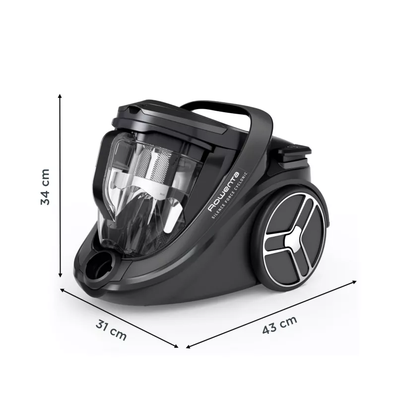 Cikloninis dulkių siurblys Rowenta Silence Force RO7935 — 500 W, be maišelio, 2,5 L, HEPA, 59 dB