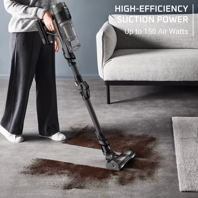 Belaidis siurblys Rowenta X-Force Flex 12.60 NEO RH9L55E0, 2-in-1, 0,65 l, juodas