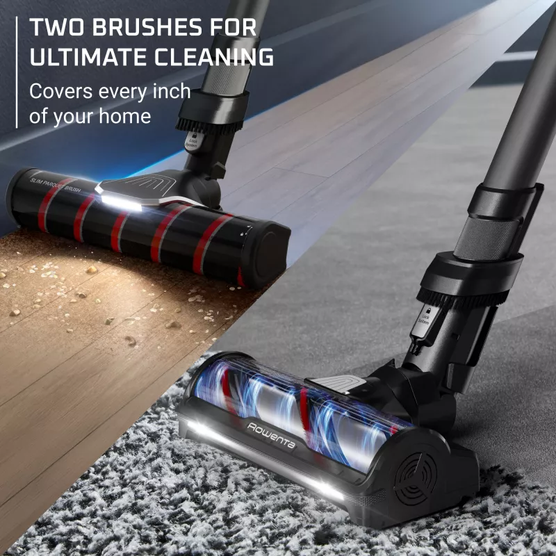 Belaidis siurblys Rowenta X-Force Flex 12.60 NEO RH9L55E0, 2-in-1, 0,65 l, juodas