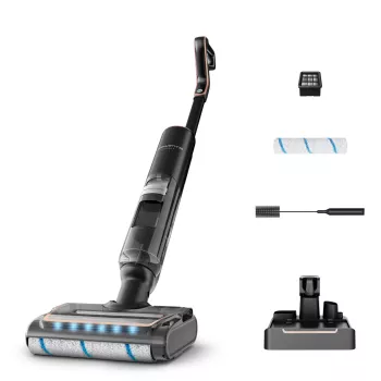 Rowenta X-Clean 7 GZ5736E0 belaidis šluotinis dulkių siurblys šlapiam ir sausam valymui, be maišelio, juodas