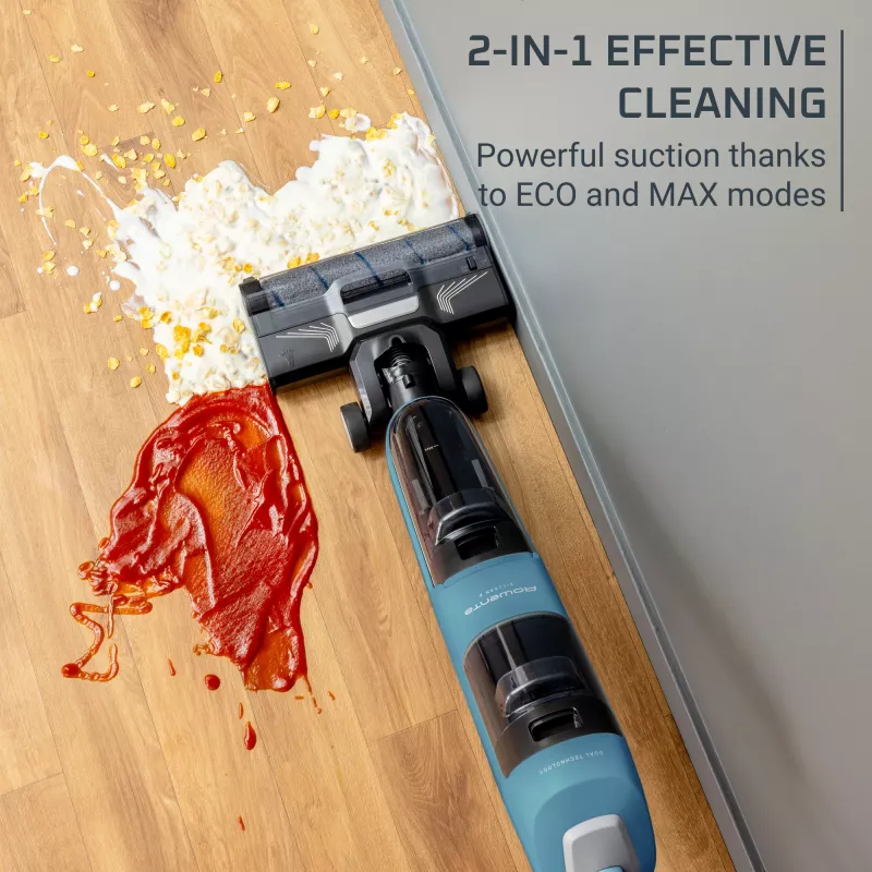 Rowenta X-Clean 2 GZ2271E0 belaidis dulkių siurblys šlapiai ir sausai valyti, be maišelio, mėlynas