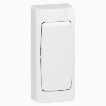 Legrand Oteo 086084 siauras jungiklis – vienpolis šviesos jungiklis, baltas