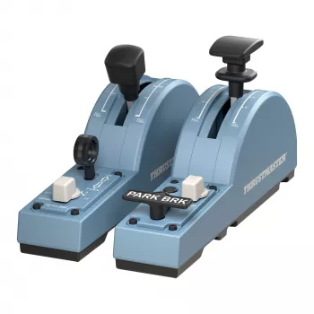 Thrustmaster TCA Quadrant Add-On Airbus Edition, juodas, mėlynas, skirta PC