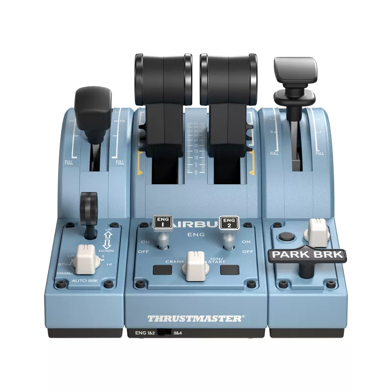Thrustmaster TCA Quadrant Add-On Airbus Edition, juodas, mėlynas, skirta PC
