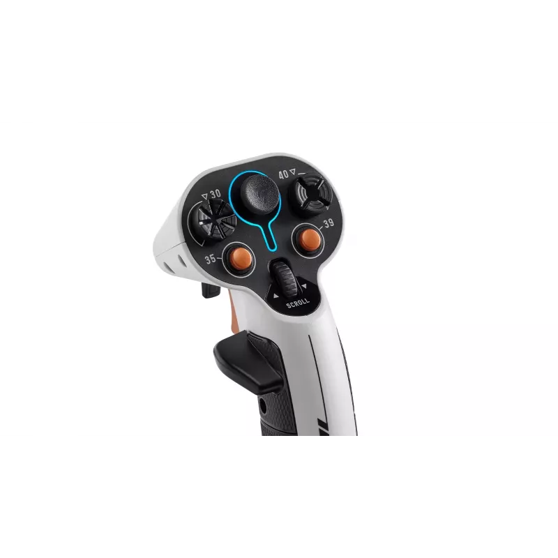Dviguba valdymo lazda Thrustmaster Sol-R 2 HOSAS Space Sim Duo – laidinis USB Type-C, analoginis/digitalinis, juoda/balta
