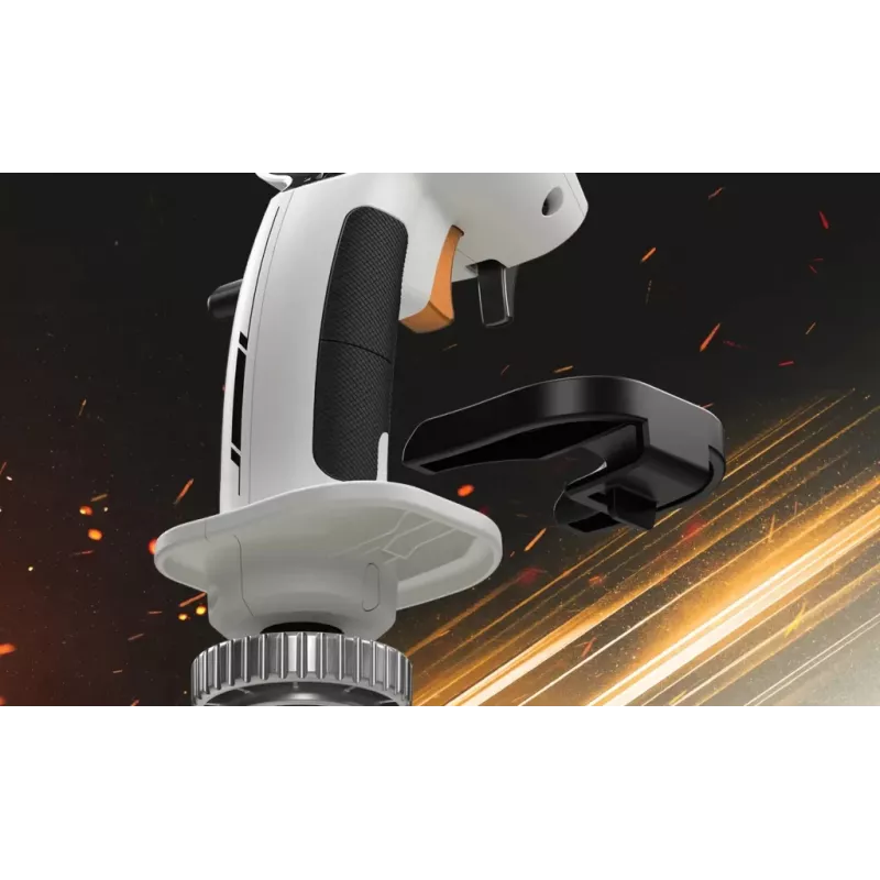 Dviguba valdymo lazda Thrustmaster Sol-R 2 HOSAS Space Sim Duo – laidinis USB Type-C, analoginis/digitalinis, juoda/balta