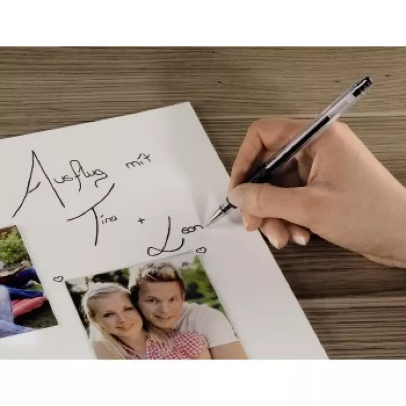 Hybrid Gel Grip tušinukų rinkinys, juodas rašalas, 0,3 mm antgalis, 12 vnt.