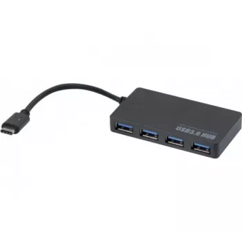 Hypertec 021308-HY USB mazintuvas USB 3.2 Gen 1 (3.1 Gen 1) Type-C 5000 Mbit/s Juodas