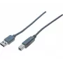 Hypertec 532403-HY USB 2.0 laidas 0,6 m USB A USB B pilkas