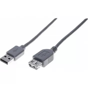 Hypertec 532412-HY USB 2.0 ilginimo laidas 1 m, USB A – USB A, pilkas