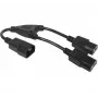 Hypertec 808430-HY maitinimo laidas juodas 0,3 m C14 kištukas 2 x C13 lizdai