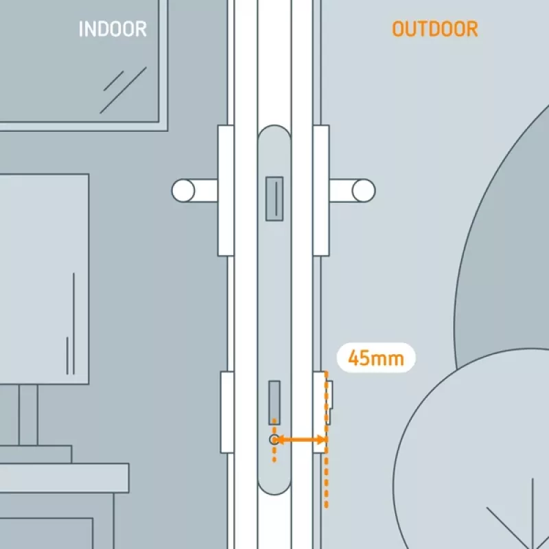 Netatmo NDL-E45 prailginimo rinkinys išmaniosios spynos išorinei daliai