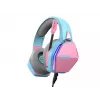 Oniverse Gaming Headset Nebula - Diva Pink (Multiplatform) – laidinis žaidimų ausinių rinkinys, 20-20000 Hz, 356 g, cianinė, rožinė
