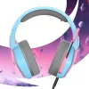 Oniverse Gaming Headset Nebula - Diva Pink (Multiplatform) – laidinis žaidimų ausinių rinkinys, 20-20000 Hz, 356 g, cianinė, rožinė
