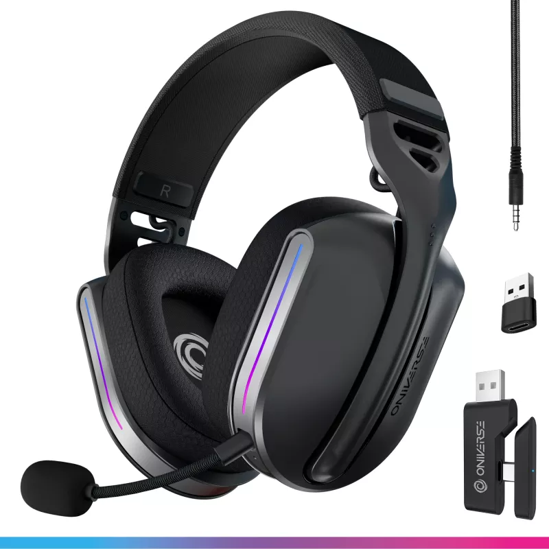 Oniverse Wireless Gaming Headset Polaris - Eclipse Black (Multiplatform) belaidės žaidimų ausinės