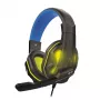 Steelplay HP47 ausinės laidinės žaidimams juodos, geltonos