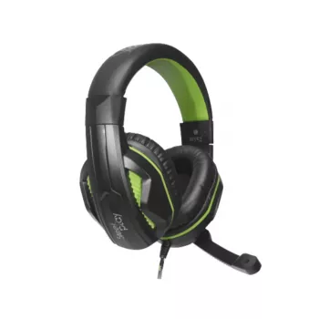 Steelplay laidinis stereo ausinių rinkinys HP-45 – juoda/žalia (Xbox), žaidimams, 20–20000 Hz, 274 g