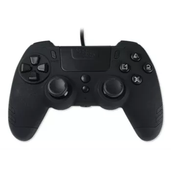 Lexip Metaltech – Laidinė valdymo pultelė – Ebony Black (Multi), Gamepad, PC, PlayStation 4, D-pad, Pagrindinis mygtukas, Parinkčių mygtukas, Dalijimosi mygtukas, Analoginis / Skaitmeninis, Įvairiaspalvis, Laidinis