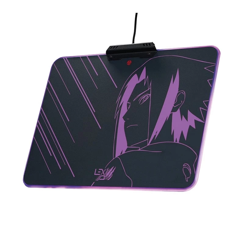 Lexip Sasuke „Revenge“ Naruto Shippuden pelės kilimėlis – su kieta mikrotekstūruota danga ir RGB apšvietimu