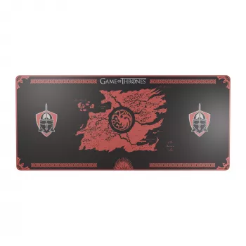 Lexip HBO Game of Thrones - Targaryen Edition žaidimų pelės kilimėlis, juodas, raudonas