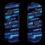 Lexip X CRUNCHYROLL - LEVEL UP WL TWIN PADS, žaidimų pultas, Nintendo Switch 2, D-pad, krypties mygtukai, analoginis/digitalinis, belaidis, juoda, mėlyna