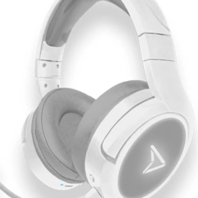 Steelplay Bluetooth ausinės Impulse White (Multi), laidinės ir belaidės, žaidimams, 20–20000 Hz, 305 g, šviesiai pilkos, baltos