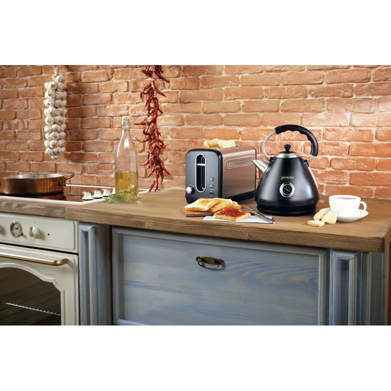 Gorenje T1100CLBK 2 griežinėlių skrudintuvas 1100 W Juodas