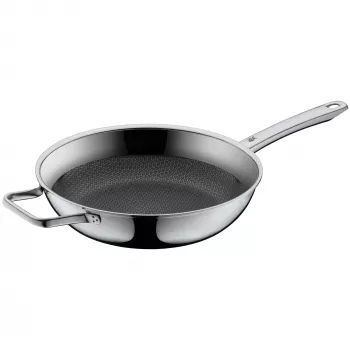 WMF 1756486411 keptuvė 28 cm, juoda, nerūdijantis plienas, aliuminis