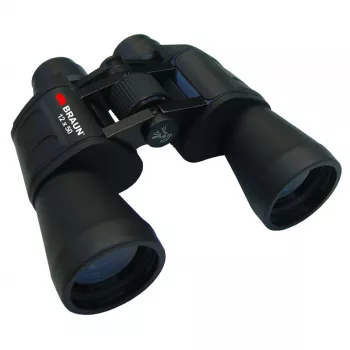 Braun 12x50 žiūronai BK-7 Porro juodi