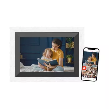 Braun DigiFrame 10B skaitmeninis nuotraukų rėmelis Juodas, Baltas 25,6 cm (10,1 colio) jutiklinis ekranas Wi-Fi